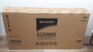 SHARP 4K対応液晶テレビ 40インチ AQUOS 4T-C40AH2【新品未開封】　買取り